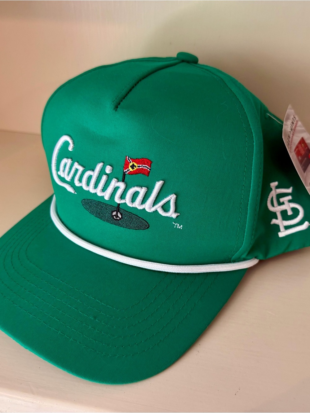 St. Louis Cardinals Golf Hat Green Rope-Front Cap NWT